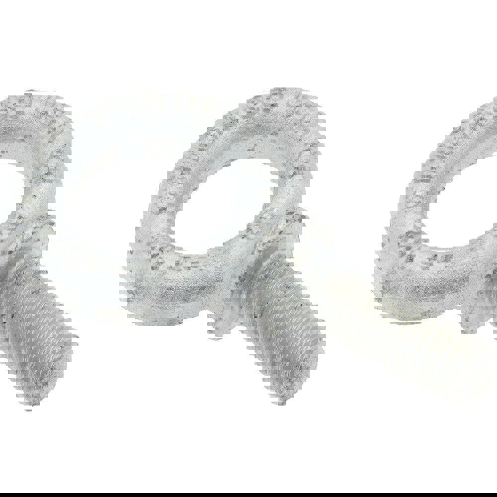 Fixed Lifting Eye Bolt: With Shoulder, 2,600 lb Capacity, 1/2-13 Thread, Grade C-1035 Forged Steel